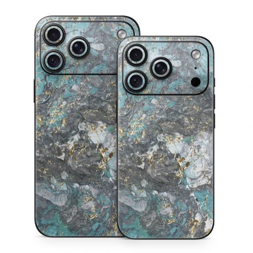 Gilded Glacier Marble iPhone 18 Series Skin