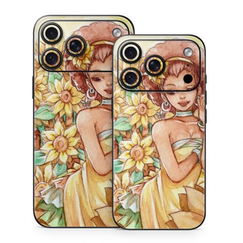 Lady Sunflower iPhone 18 Series Skin