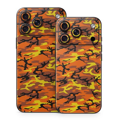 Orange Camo iPhone 18 Series Skin