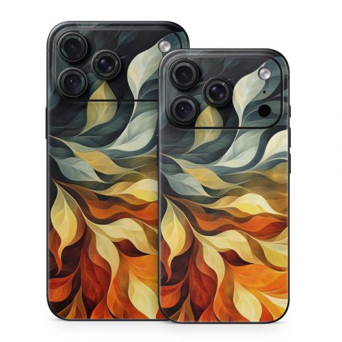 Orange and Charcoal iPhone 18 Series Skin