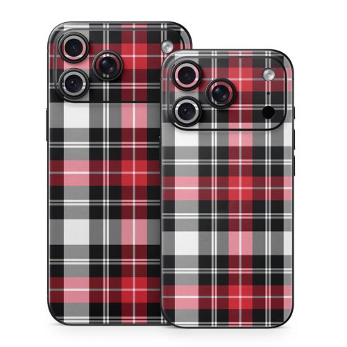 Red Plaid iPhone 18 Series Skin