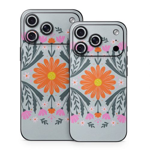 Pink and Orange Flowers iPhone 18 Series Skin