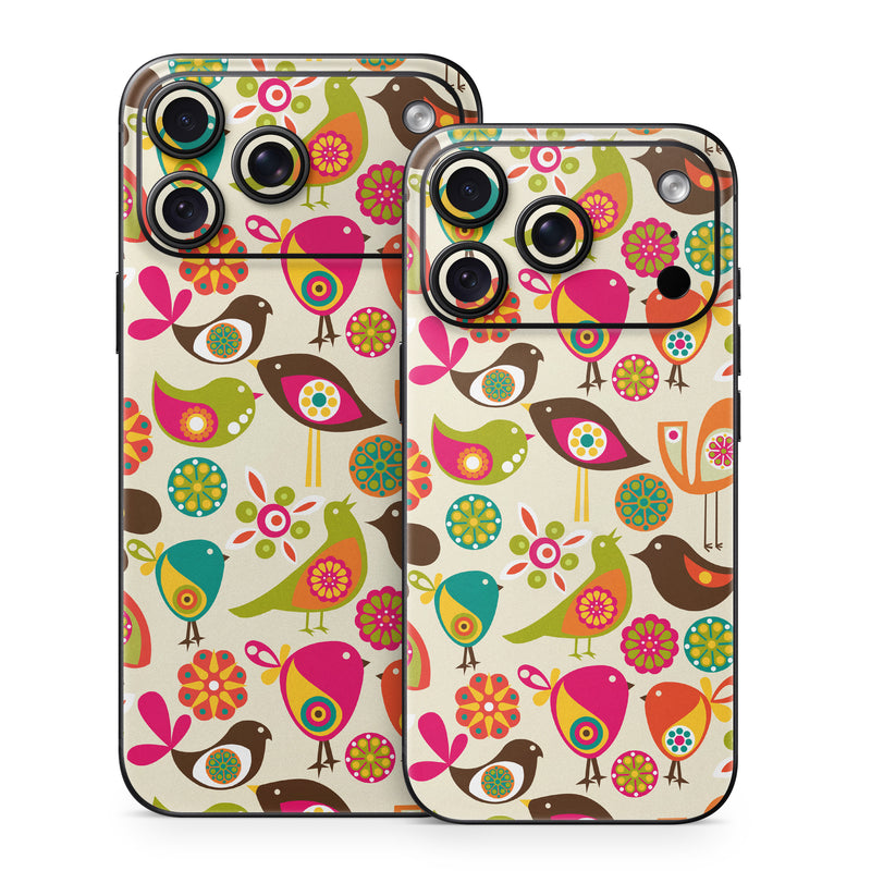 iPhone 18 Series Skin design of Pattern, Visual arts, Wrapping paper, Design, Clip art, Textile, Motif, Sticker, Graphics, with yellow, pink, orange, green, brown, blue colors