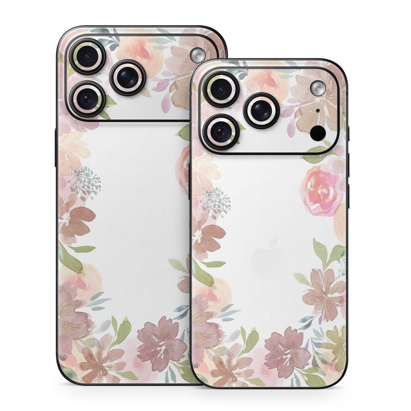 iPhone 18 Series Skin design of Flower, Pink, Petal, Floral design, Creative arts, Rose family, Cut flowers, Rose, Flower Arranging, Blossom, with white, pink, red, orange, green, brown colors