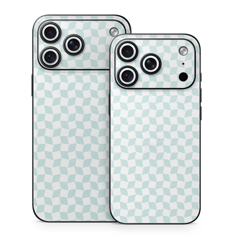 iPhone 18 Series Skin design of Blue, Azure, Art, Font, Aqua, Rectangle, Floor, Flooring, Material property, Symmetry, with white, blue colors
