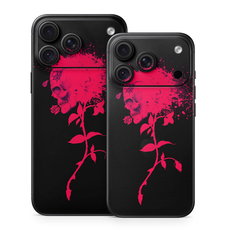 iPhone 18 Series Skin design of Red, Black, Pink, Graphic design, Magenta, Visual arts, Graphics, Illustration, Plant, Art, with black, red colors