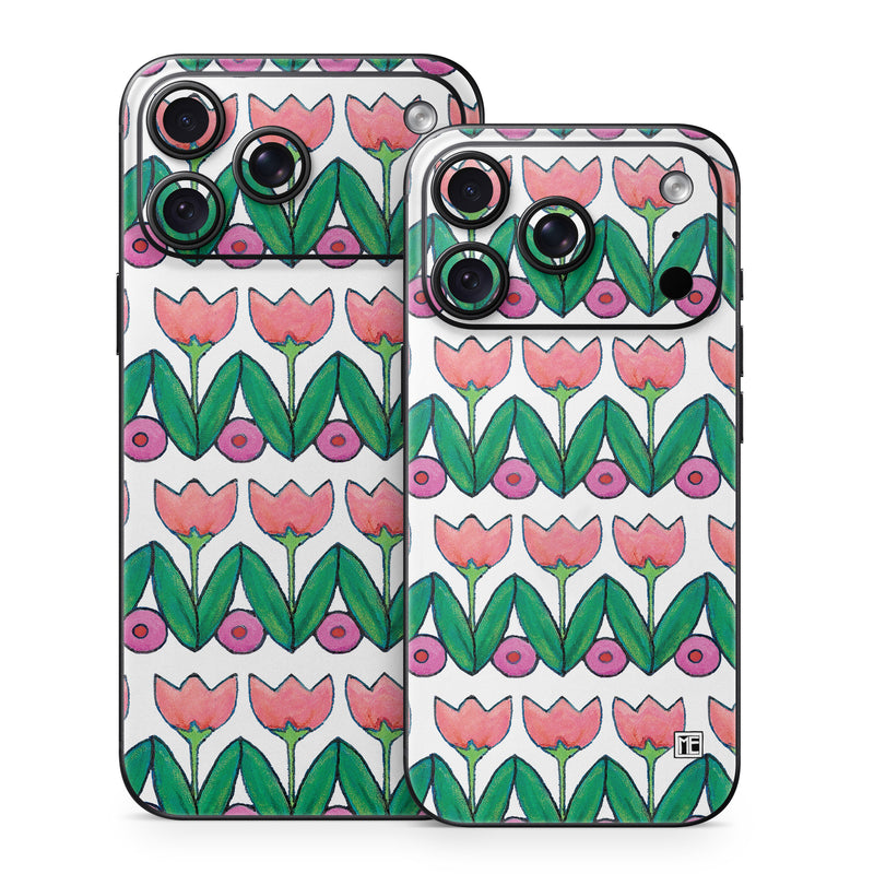 iPhone 18 Series Skin design of Green, Rectangle, Textile, Botany, Line, Symmetry, Art, Font, Pattern, Magenta, with white, green, pink, purple colors