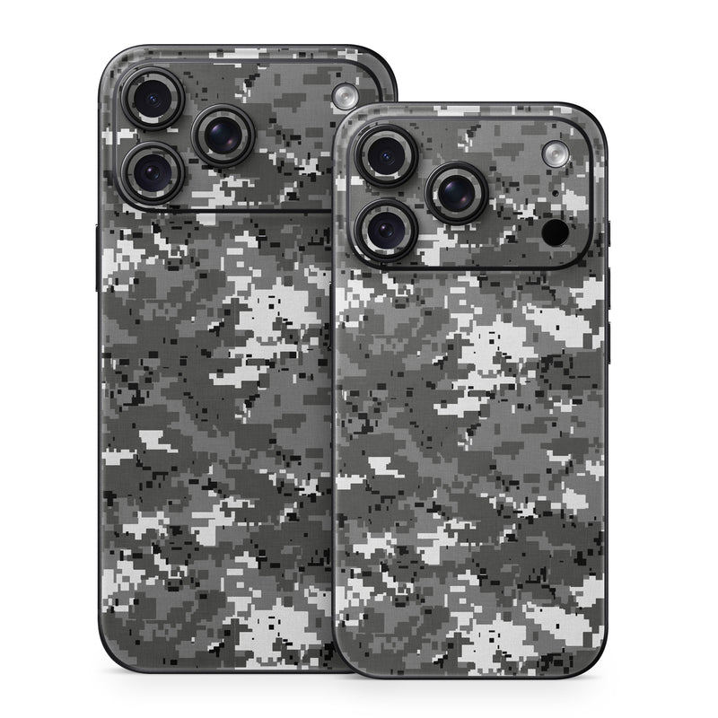 iPhone 18 Series Skin design of Military camouflage, Pattern, Camouflage, Design, Uniform, Metal, Black-and-white, with black, gray colors