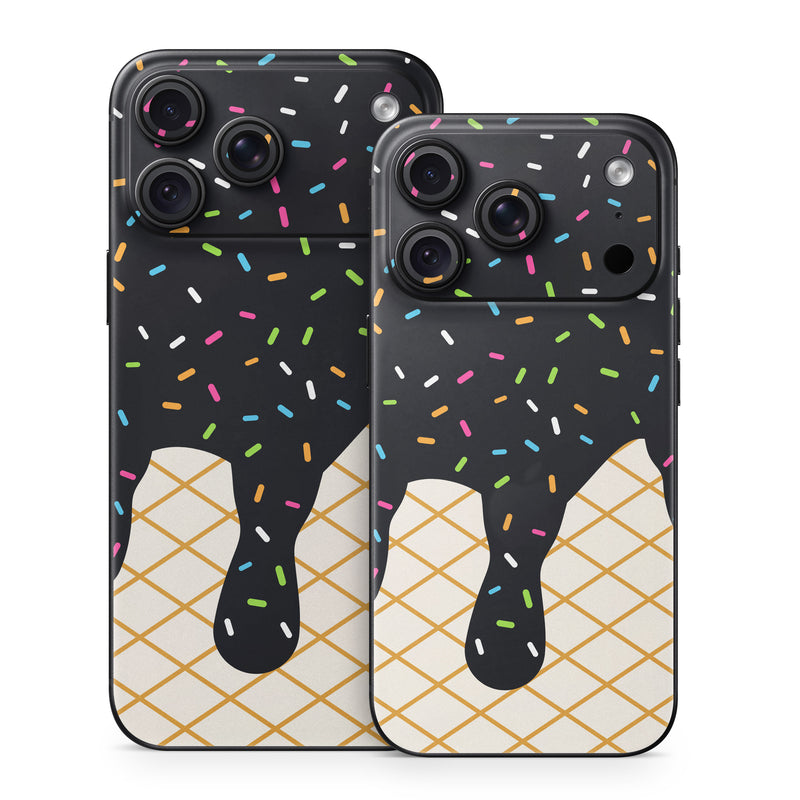 iPhone 18 Series Skin design of Orange, Graphics, Polka dot, with white, brown, yellow, black, green, pink, orange, blue colors