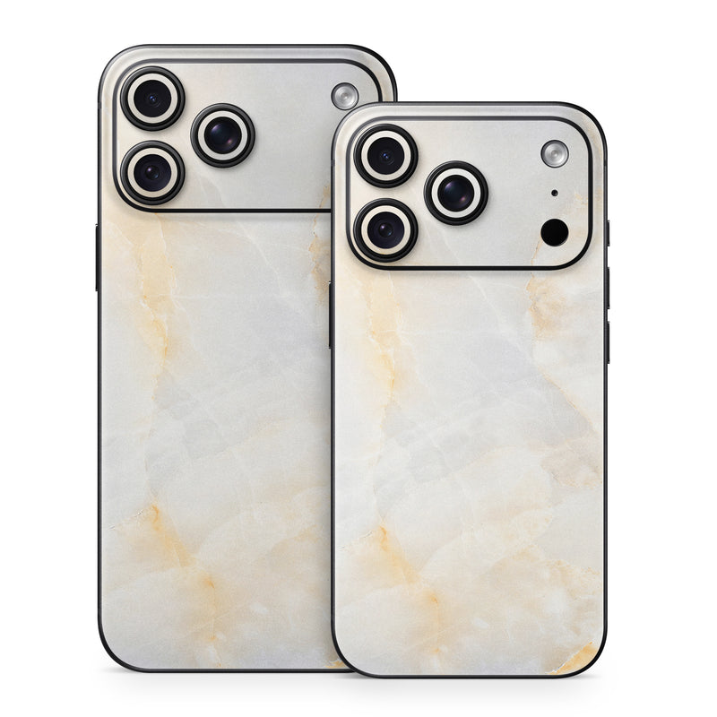 iPhone 18 Series Skin design of White, Textile, Flooring, Marble, Paper, Pattern, Fashion accessory, Tile, with white, orange, black, yellow colors