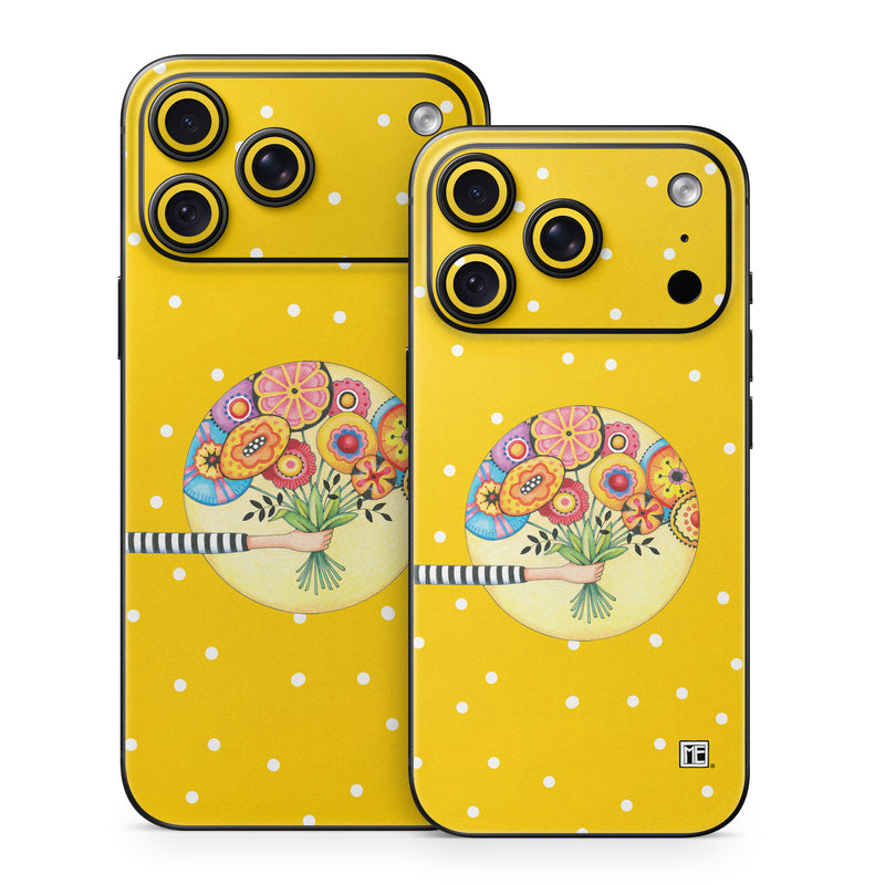 iPhone 18 Series Skin design of Circle, Illustration, Clip art, Plant, with orange, yellow, pink, gray, green, black colors