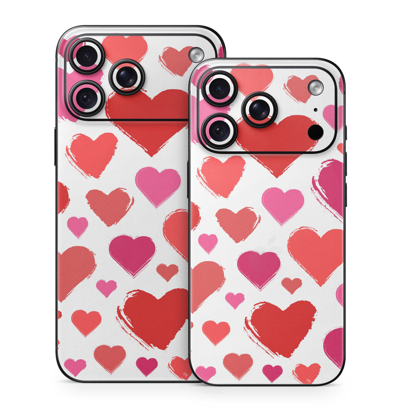 iPhone 18 Series Skin design of Photograph, Organ, Human body, Red, Pink, Material property, Pattern, Font, Magenta, Heart, with white, red, pink colors