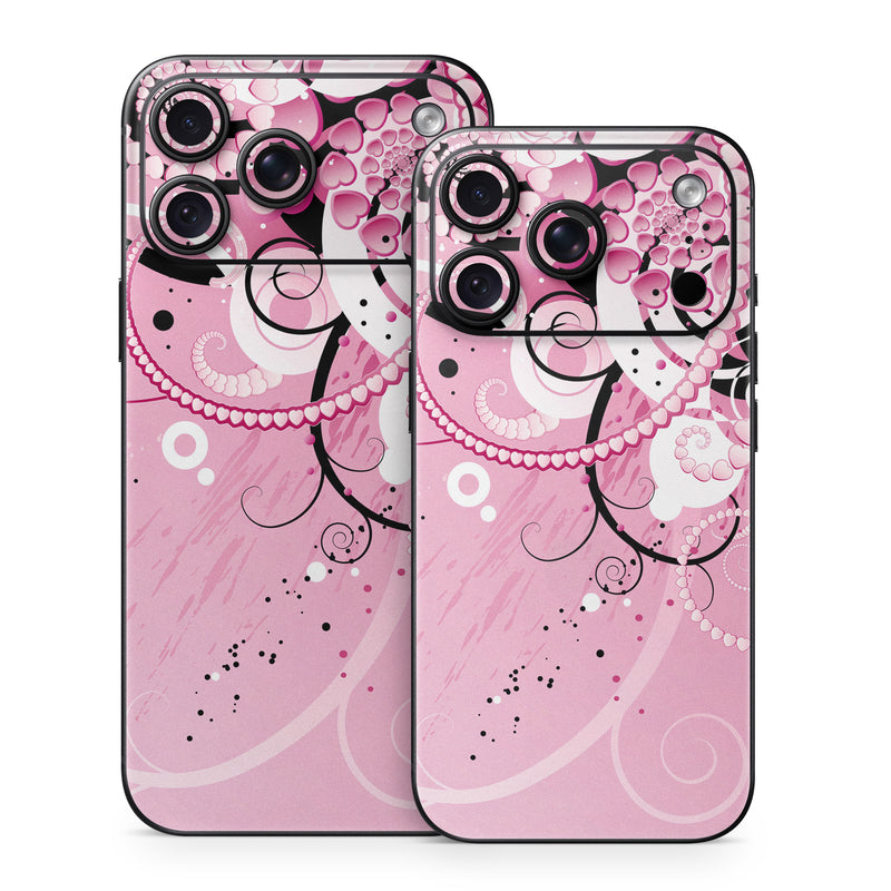 iPhone 18 Series Skin design of Pink, Floral design, Graphic design, Text, Design, Flower Arranging, Pattern, Illustration, Flower, Floristry, with pink, gray, black, white, purple, red colors