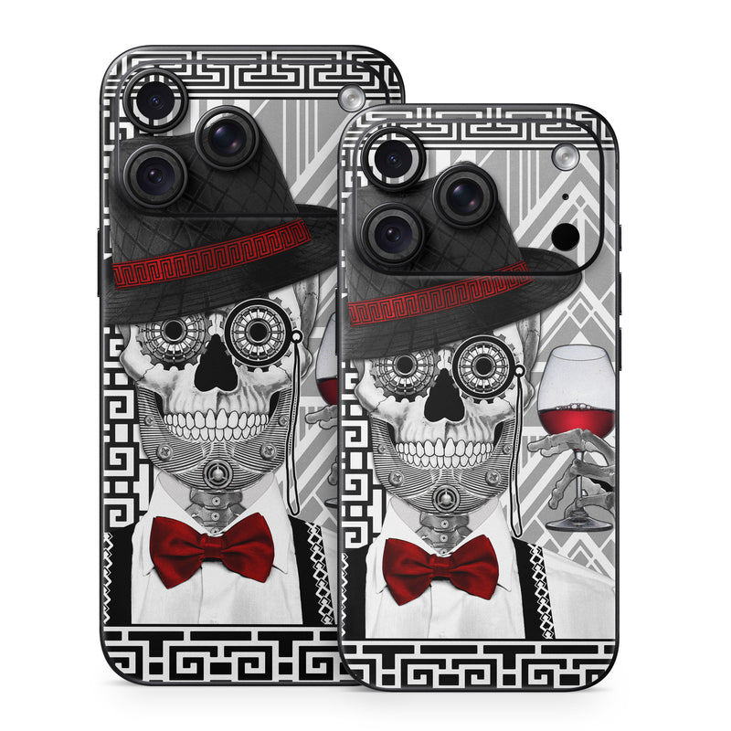 iPhone 18 Series Skin design of Cartoon, Poster, Font, Illustration, Headgear, Games, Photo caption, Fictional character, Graphic design, Hat, with black, white, red colors
