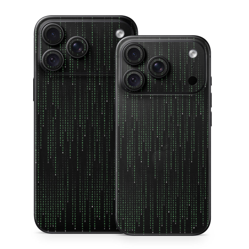 iPhone 18 Series Skin design of Green, Black, Pattern, Symmetry, with black colors