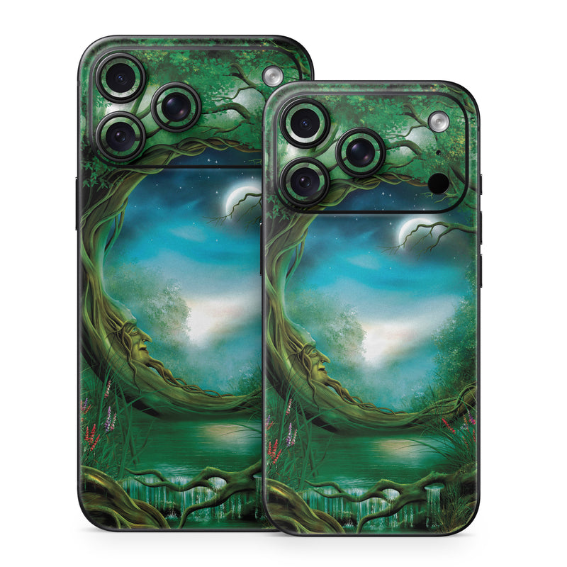 iPhone 18 Series Skin design of Fractal art, Art, Organism, Fictional character, Earth, Cg artwork, with black, blue, green, gray colors