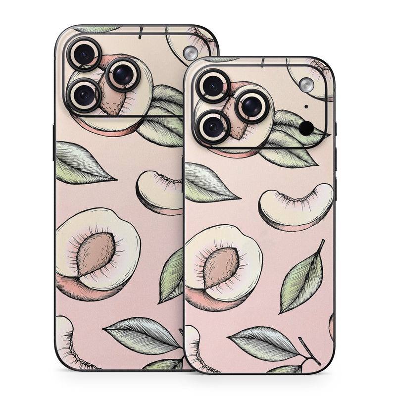 iPhone 18 Series Skin design of Pattern, Leaf, Botany, Organism, Design, Plant, Illustration, Clip art, with pink, green, yellow, orange colors