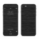 Black Woodgrain iPhone 7 Skin