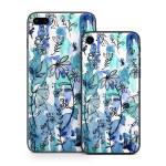 Blue Ink Floral iPhone 8 Series Skin
