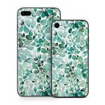 Watercolor Eucalyptus Leaves iPhone 8 Series Skin