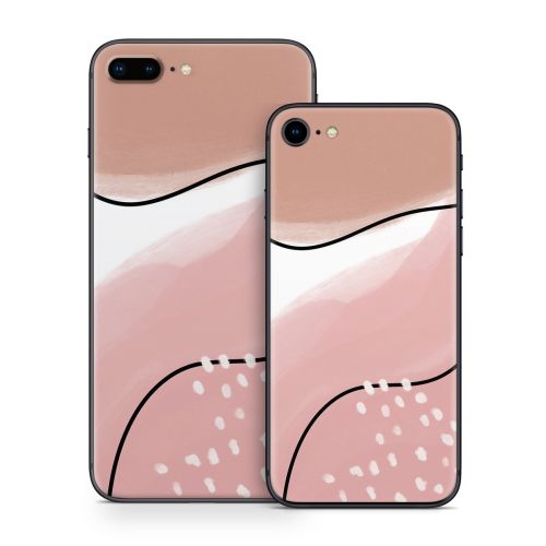 Abstract Pink and Brown iPhone 8 Series Skin