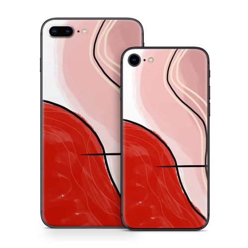 Abstract Red iPhone 8 Series Skin