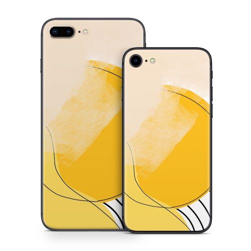 Abstract Yellow iPhone 8 Series Skin
