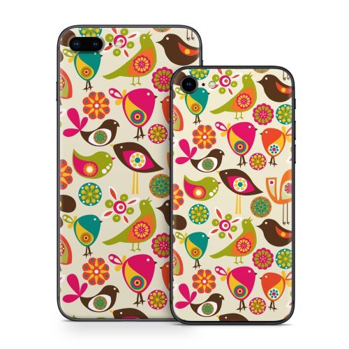 Bird Flowers iPhone 8 Series Skin