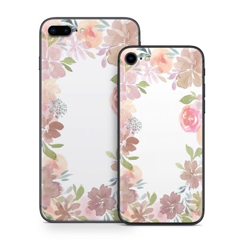 Blush Flower Frame iPhone 8 Series Skin