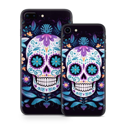 Calavera Azul iPhone 8 Series Skin