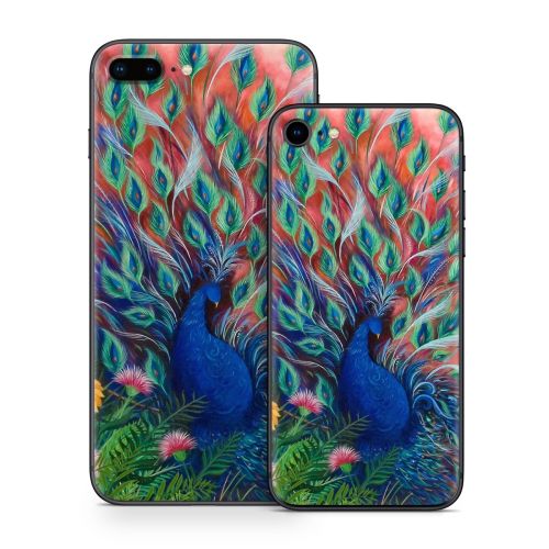 Coral Peacock iPhone 8 Series Skin