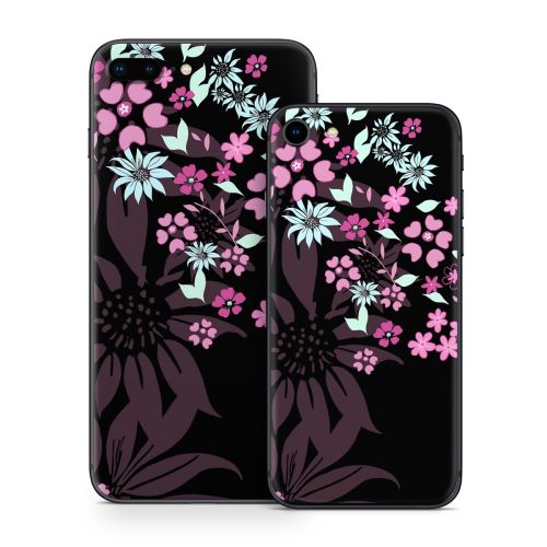 Dark Flowers iPhone 8 Series Skin