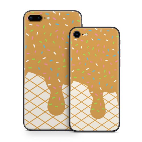 Caramel Ice Cream Drip iPhone 8 Series Skin