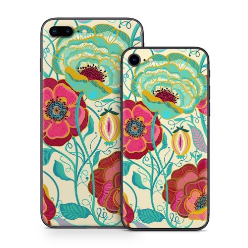 Golden Flowers iPhone 8 Series Skin