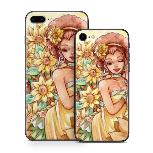 Lady Sunflower iPhone 8 Series Skin
