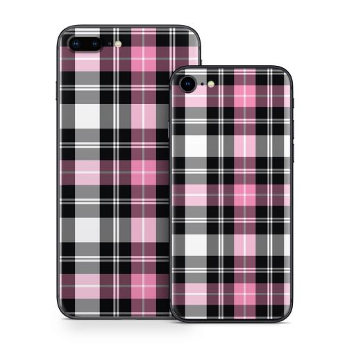 Pink Plaid iPhone 8 Series Skin