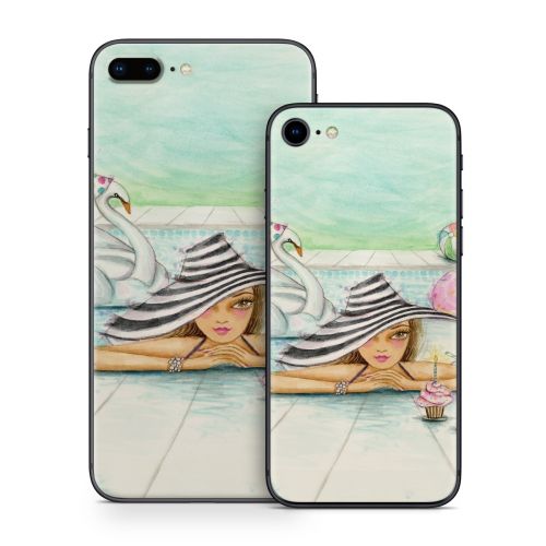 Delphine at the Pool Party iPhone 8 Series Skin