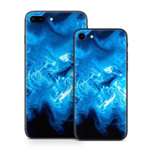Blue Quantum Waves iPhone 8 Series Skin