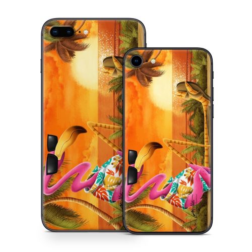 Sunset Flamingo iPhone 8 Series Skin