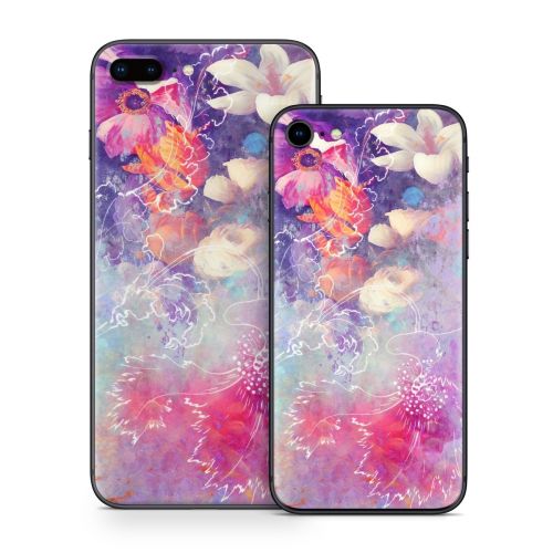 Sketch Flowers Lily iPhone 8 Series Skin