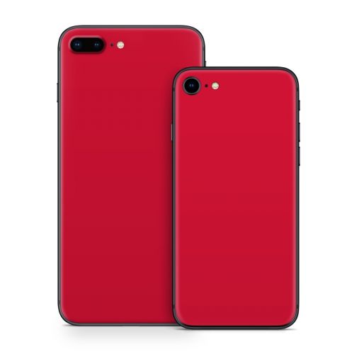 Solid State Red iPhone 8 Skin
