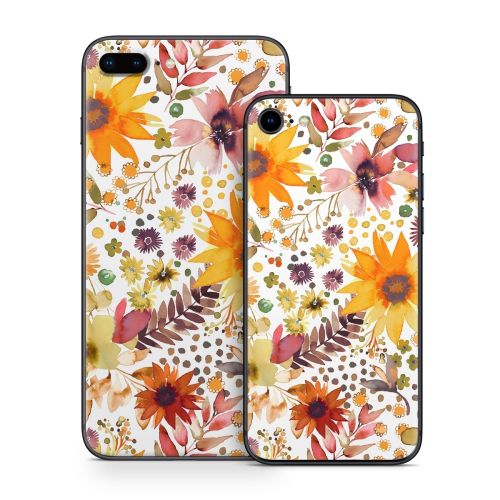 Summer Watercolor Sunflowers iPhone 8 Series Skin