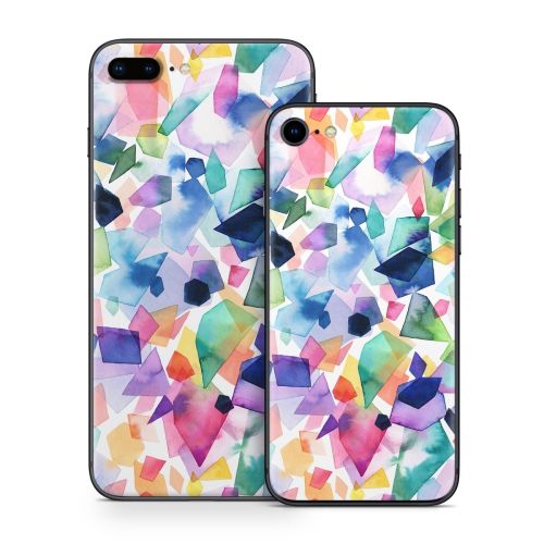 Watercolor Crystals and Gems iPhone 8 Series Skin