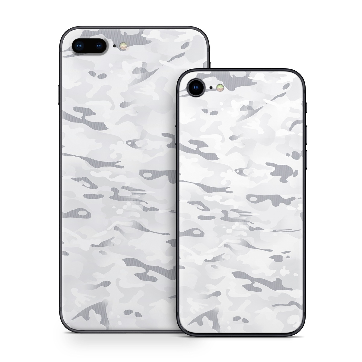 iPhone 8 Series Skin design of Vertebrate, Mammal, Grey, Pattern, Monochrome, Art, Monochrome photography, Rock, Font, Winter, with white, gray colors