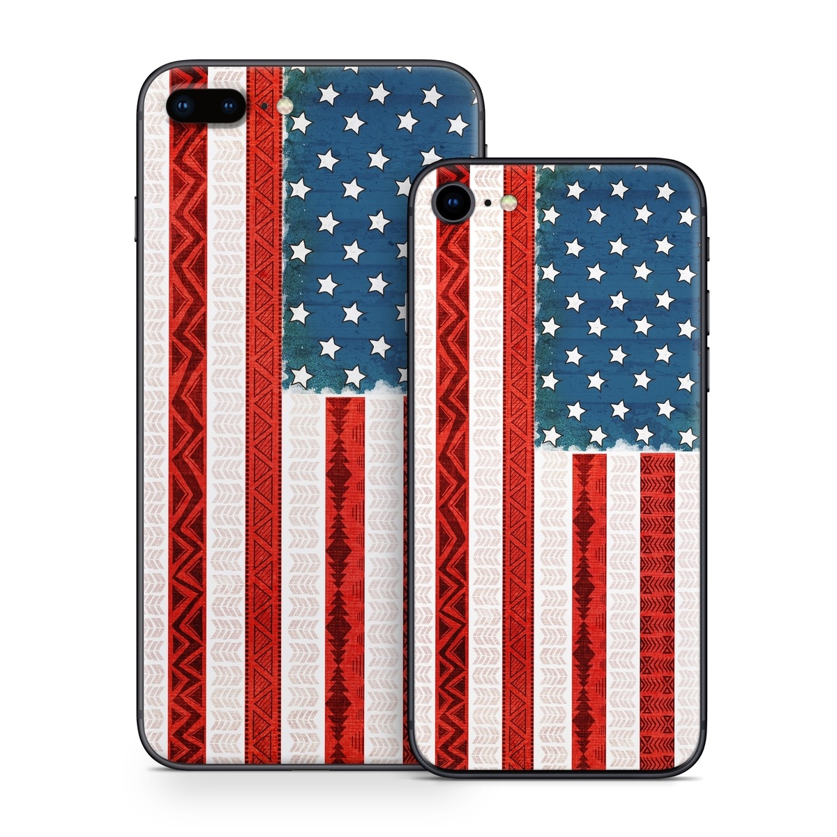 iPhone 8 Series Skin design of Flag, Flag of the united states, Red, Flag Day (USA), Line, Pattern, Textile, Independence day, Veterans day, Tablecloth, with red, blue, white colors