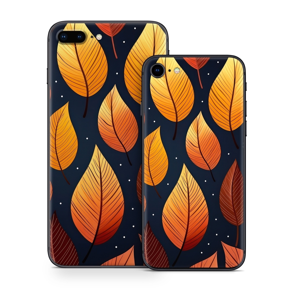 iPhone 8 Series Skin design of Amber, Orange, Lighting, Sunlight, Font, Art, Material property, Symmetry, Wood, Circle, with yellow, orange, black, white, red colors