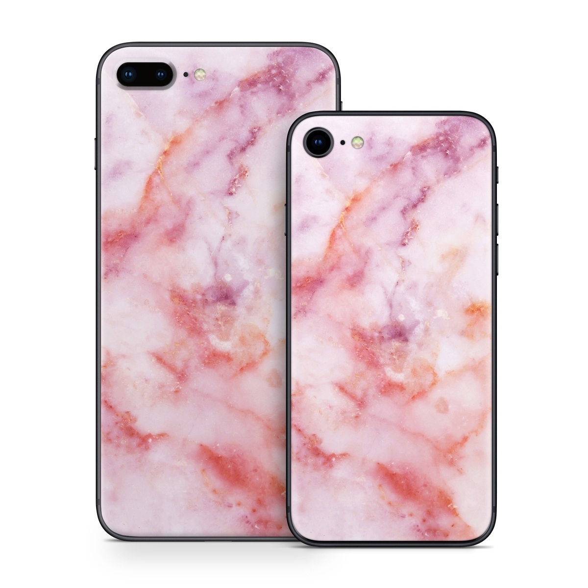 iPhone 8 Series Skin design of Pink, Skin, Flesh, Textile, Fur, with pink, red, white, purple, orange colors