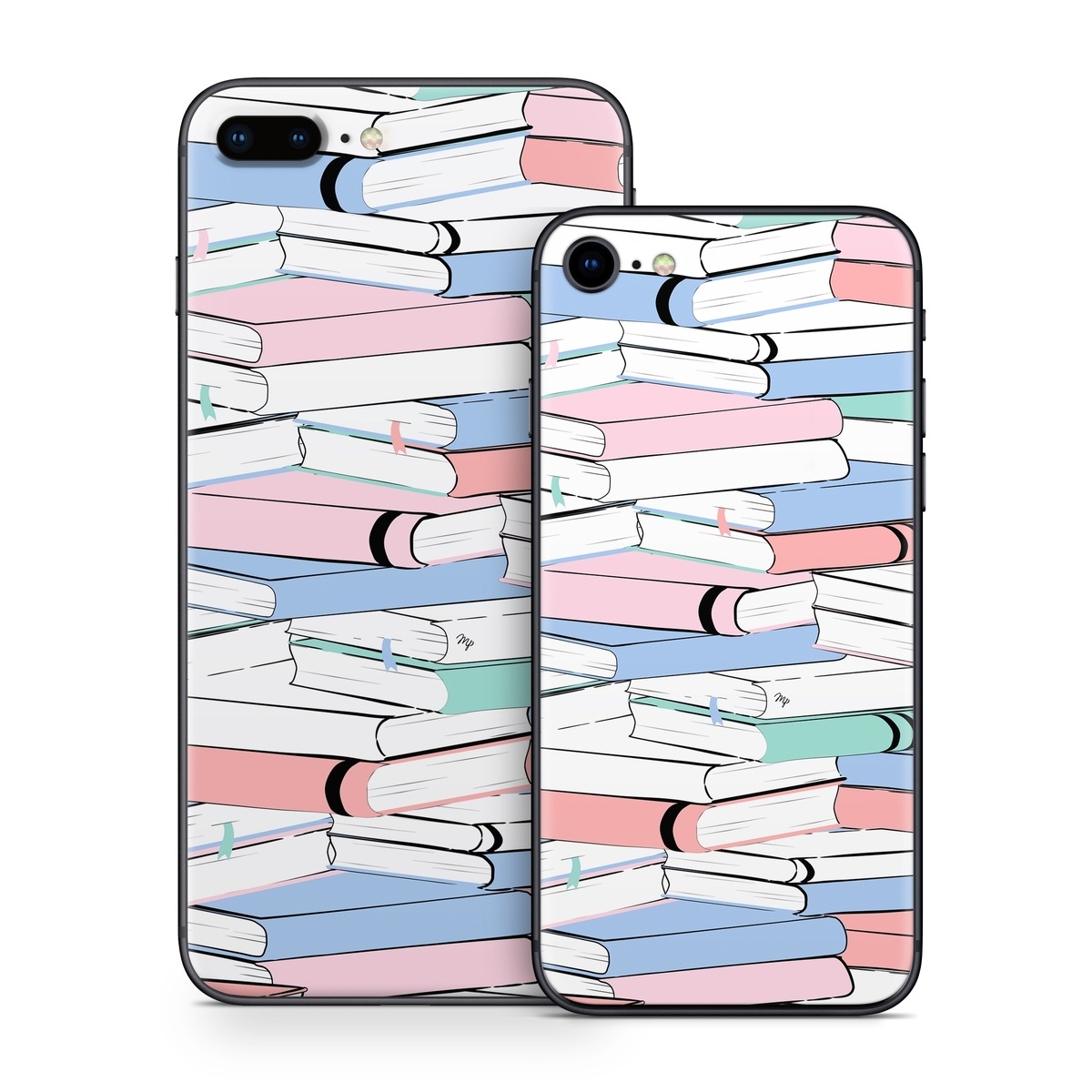 iPhone 8 Series Skin design of White, Line, Material property, Red, Font, Pattern, Parallel, Carmine, Rectangle, Slope, with white, black, blue, green, pink colors