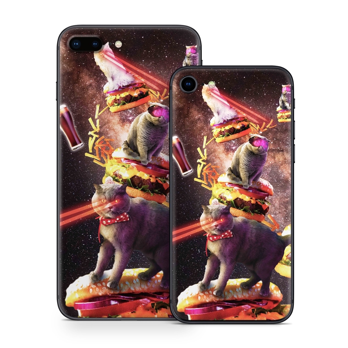 iPhone 8 Series Skin design of Circus, Performance, Event, Graphic design, Art, Illustration, Fictional character, with black, white, purple, brown, gray, yellow, green colors