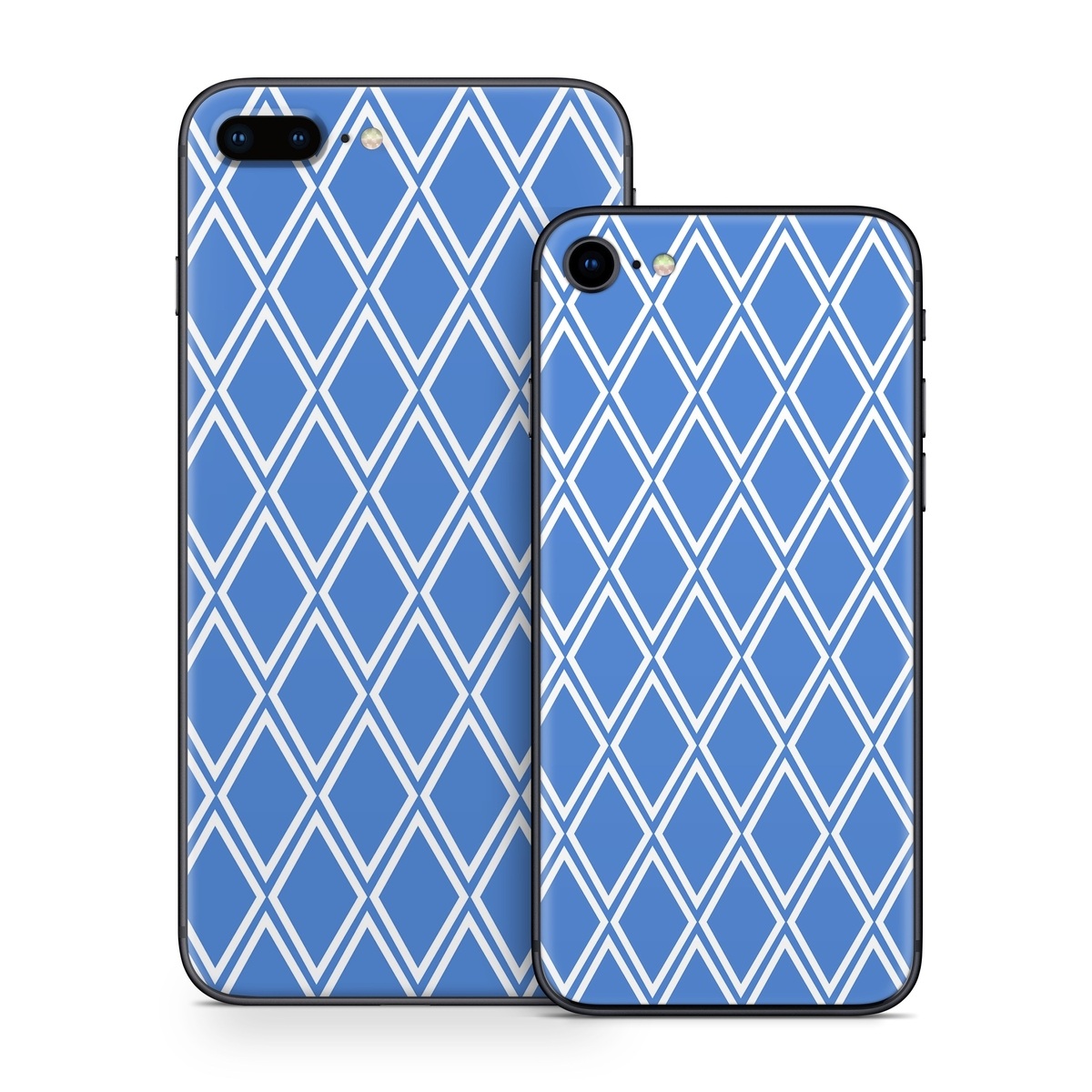 iPhone 8 Series Skin design of Azure, Font, Aqua, Material property, Symmetry, Parallel, Rectangle, Electric blue, Circle, Pattern, with blue, white colors